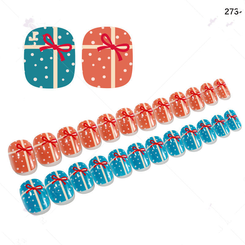 Christmas Pattern Press On Nails Gomaki
