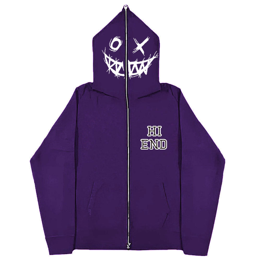 Full Zip HI END Face Mask Hoodie Gomaki