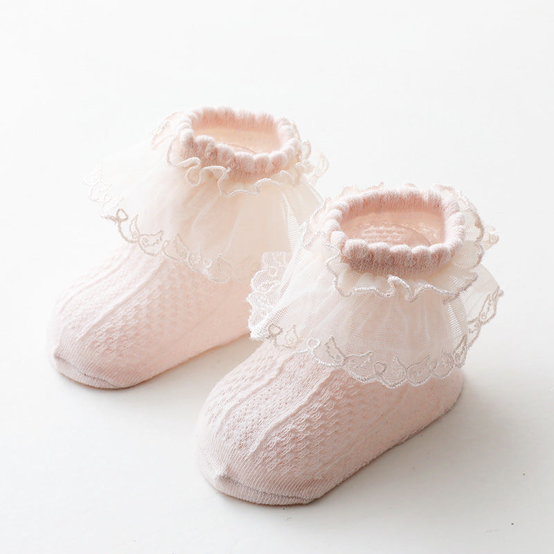 Chaussettes en dentelle pour bébé Gomaki