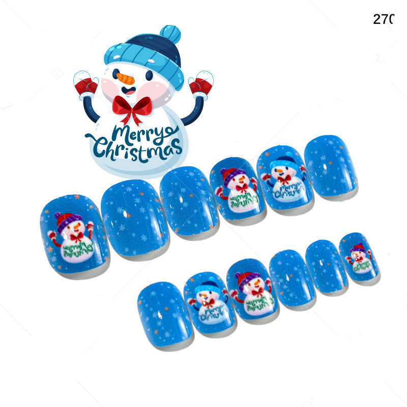 Christmas Pattern Press On Nails Gomaki