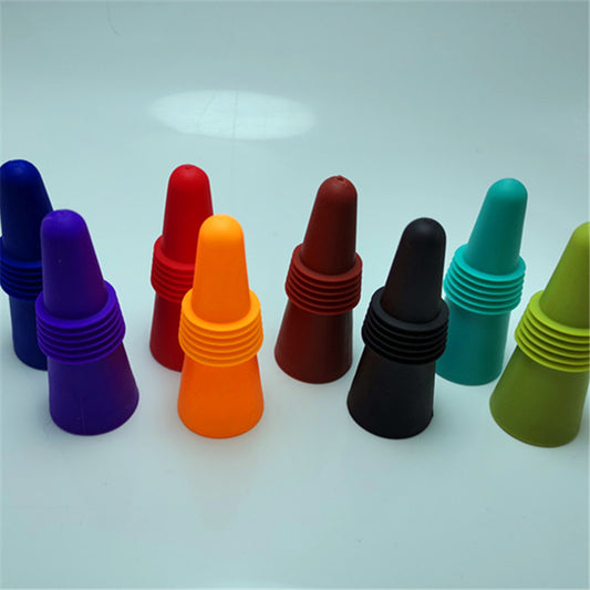 Colorful Silicone Wine Bottle Stoppers Gomaki