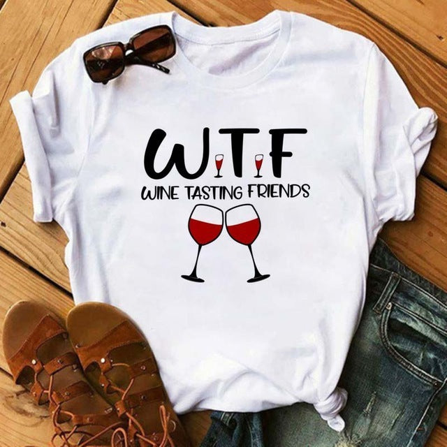 Heartbeat Wine Glass T Shirt Gomaki