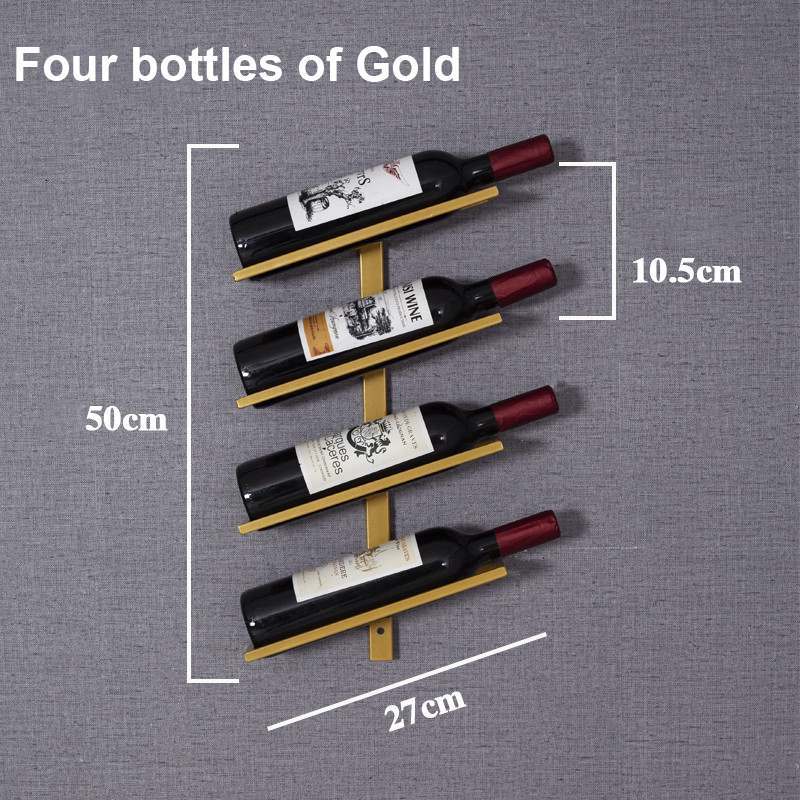 Modern Wall Mounted Metal Wine Rack