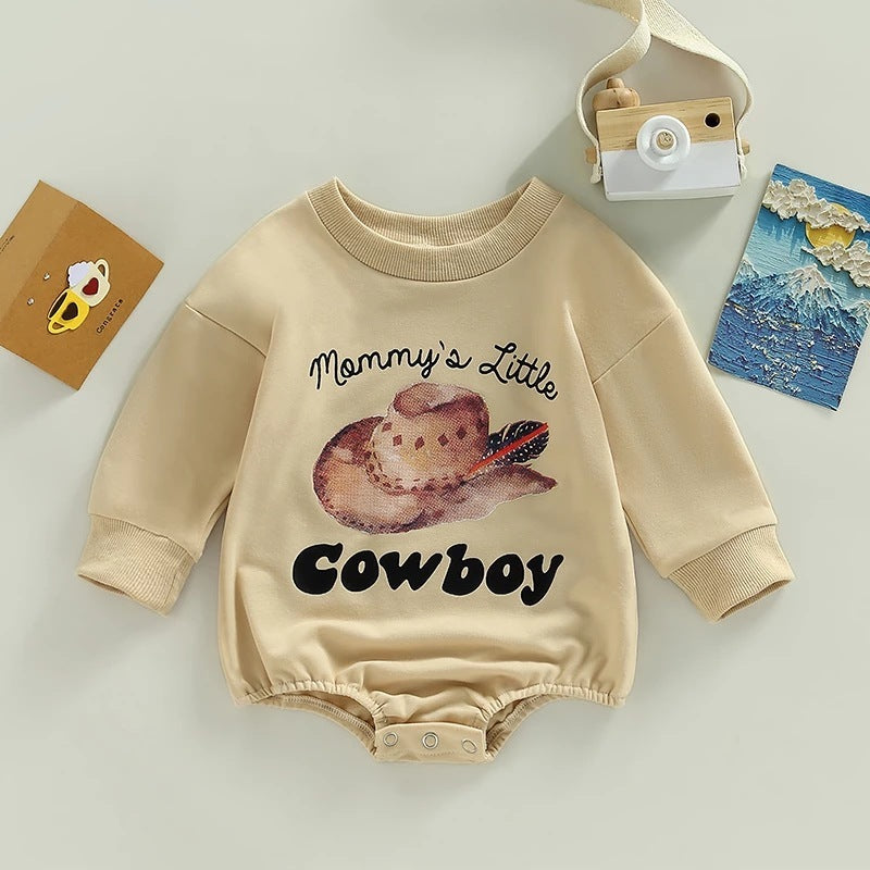 Western Style Cotton Bodysuits for Boys and Girls Gomaki