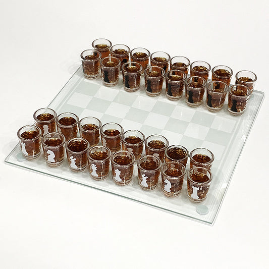 Plastic Glass Shot Chess Set Gomaki