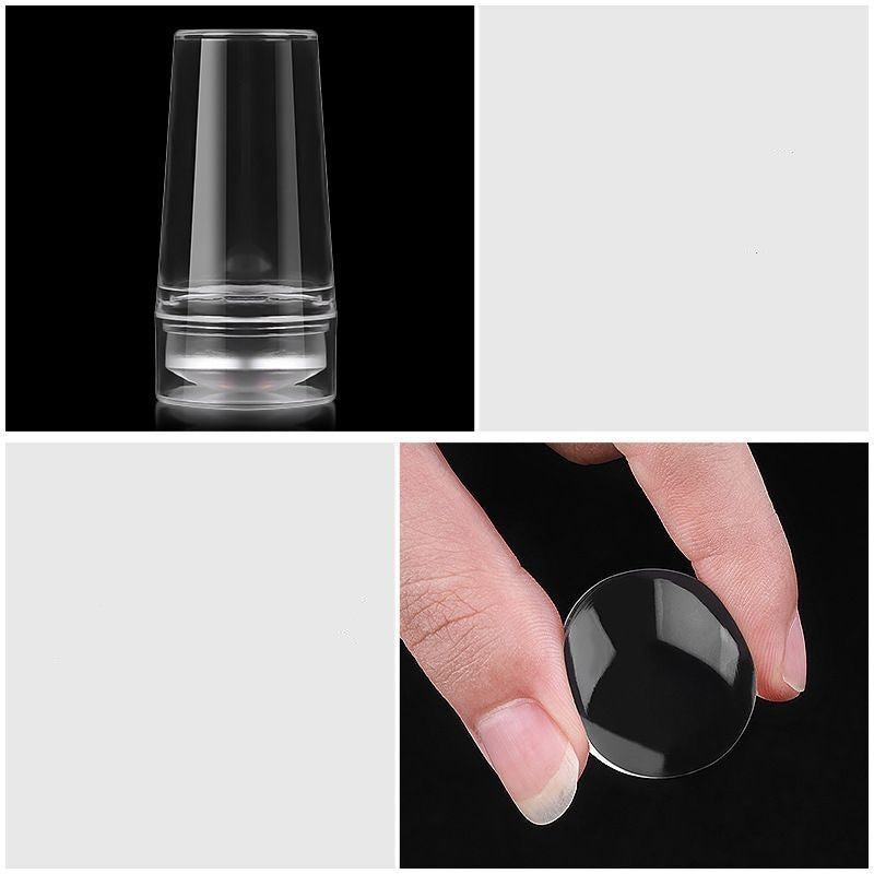 Transparent Silicone French Nail Stamper Gomaki
