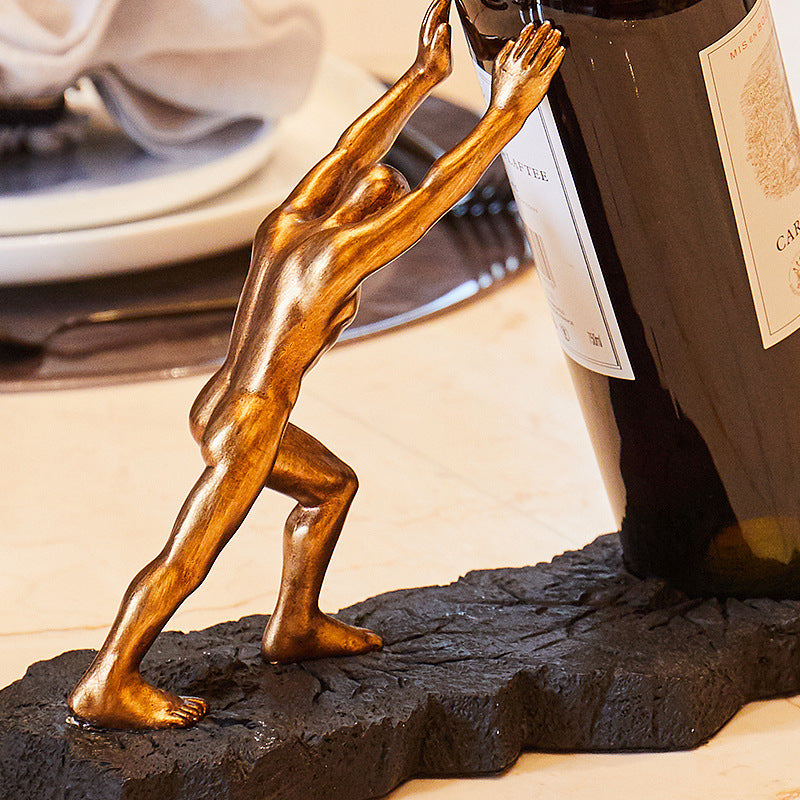 Scultura moderna astratta portabottiglie Gomaki