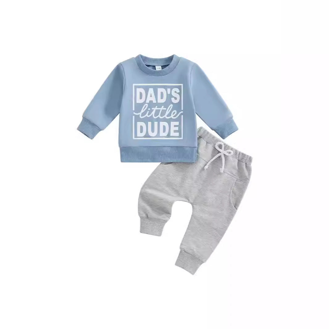 Dad Little Dude Baby Outfit Set Gomaki