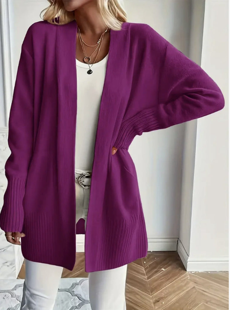 Women Long Knit Cardigan Gomaki
