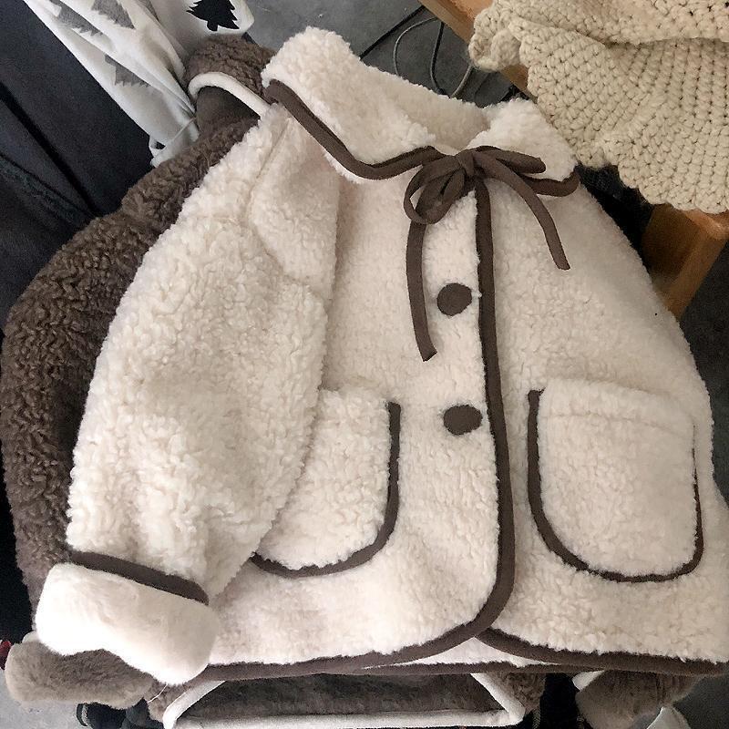 Lamb Wool Baby Teddy Fleece Jacket Gomaki