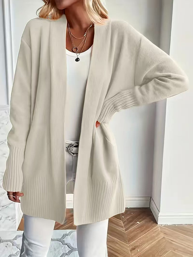 Women Long Knit Cardigan Gomaki