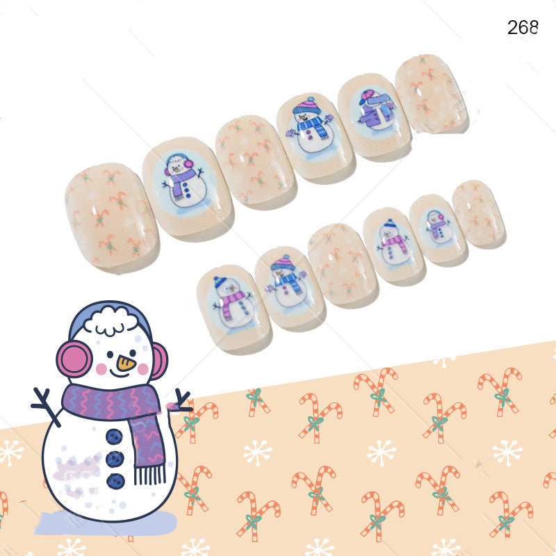 Christmas Pattern Press On Nails Gomaki